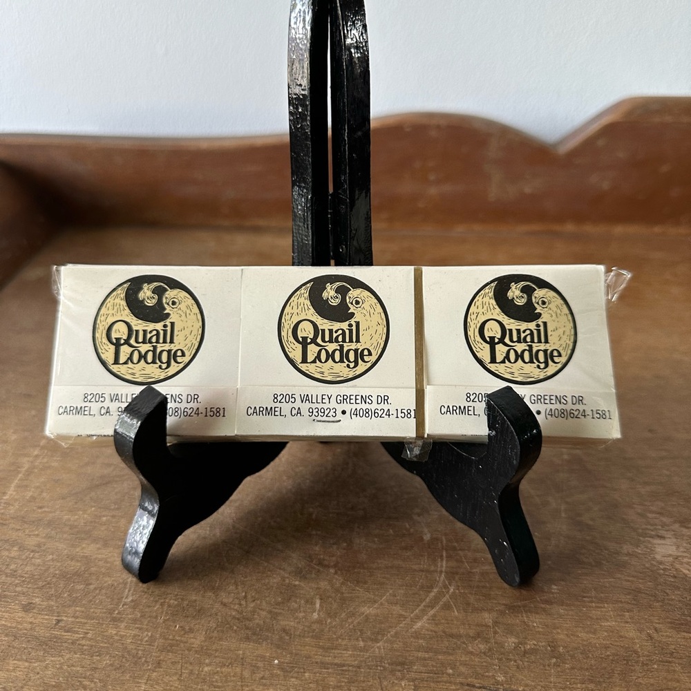SOLD | Lot of 3 Quail Lodge Carmel Valley Golf Club Carmel CA Golfing Matchbooks